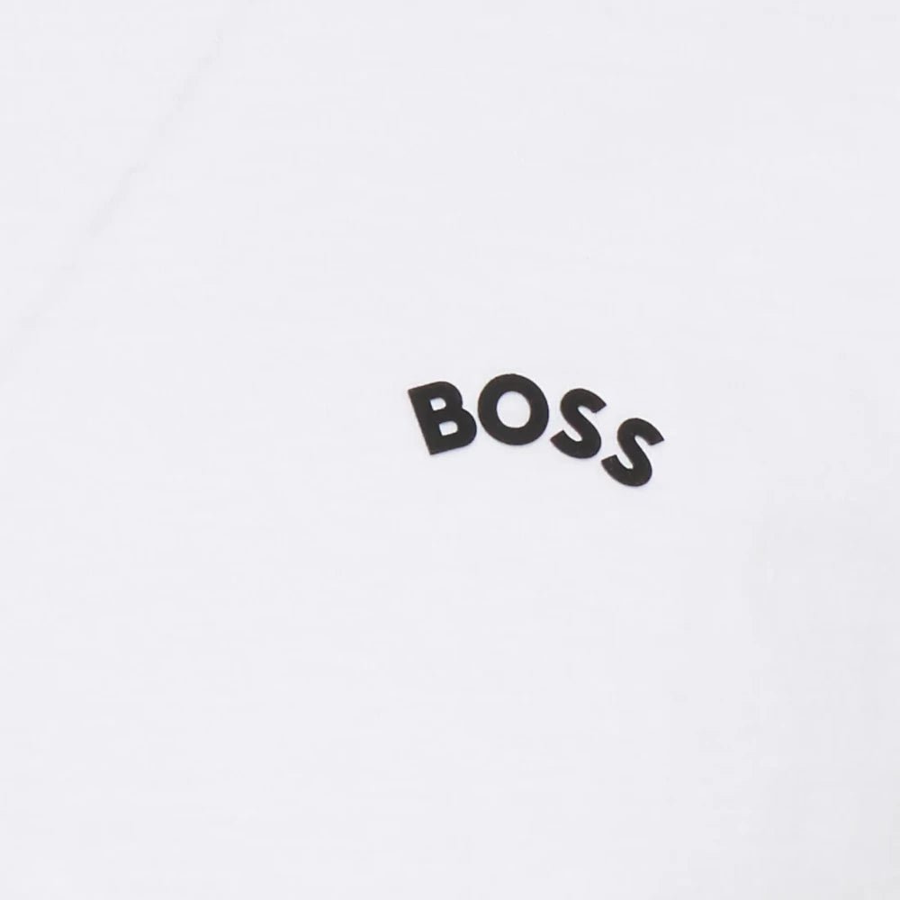 Hugo Boss White Curved T-Shirt - DIVA ONLINE STORE