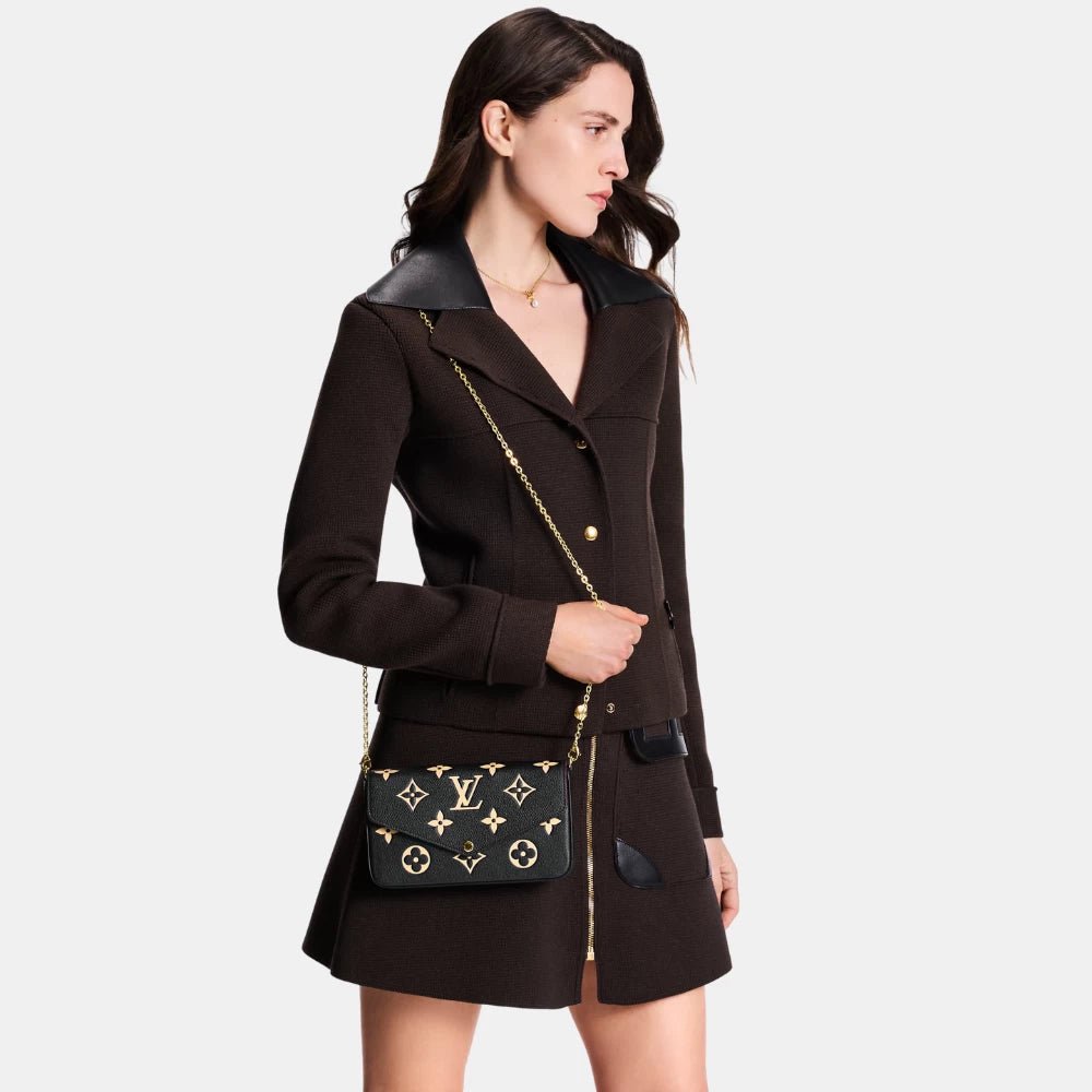 Louis Vuitton Félicie Pochette (Black/Beige) - DIVA ONLINE STORE