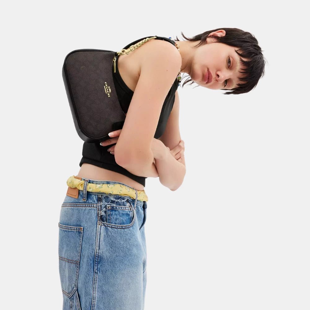 Coach Teri Shoulder Bag In Signature Canvas - DIVA ONLINE STORE