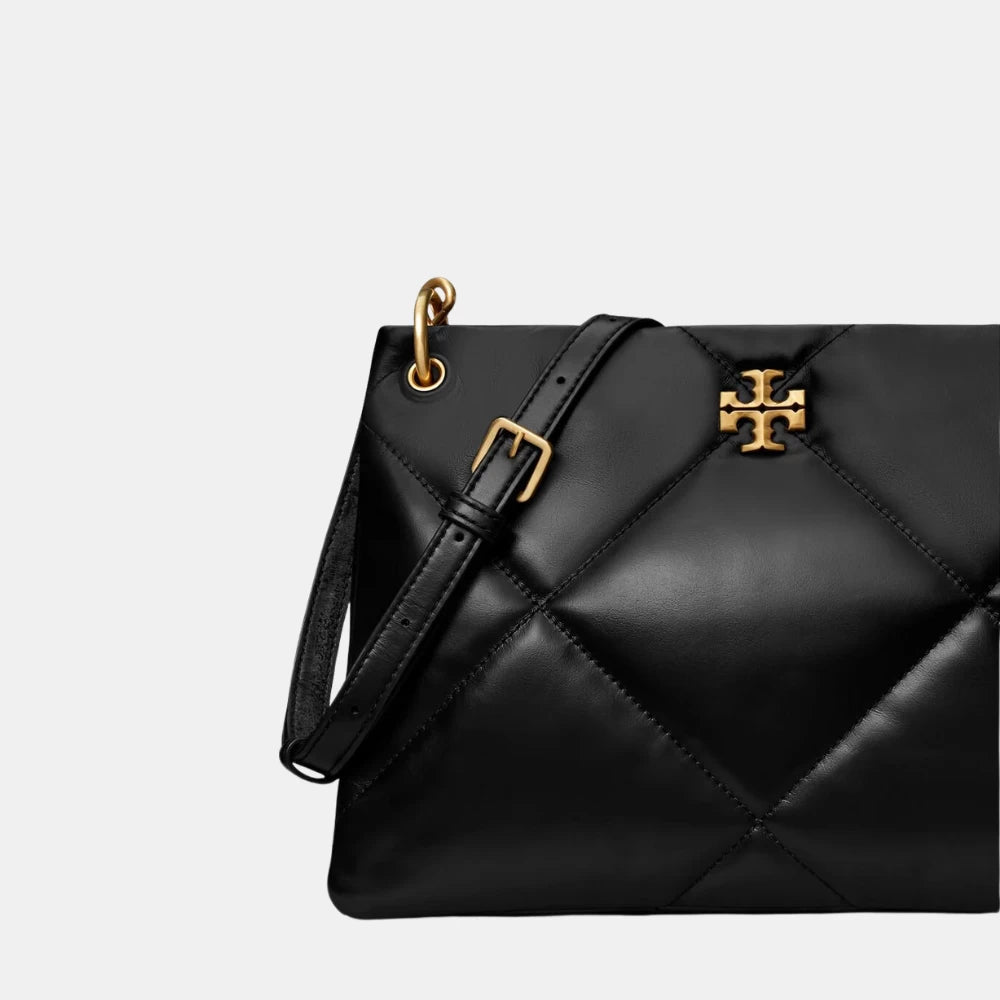 Tory Burch Small Kira Diamond Quilt Satchel (Taupe Oak) - DIVA ONLINE STORE