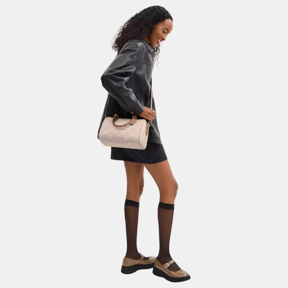Coach Rowan Satchel Bag In Blocked Signature Canvas - DIVA ONLINE STORE