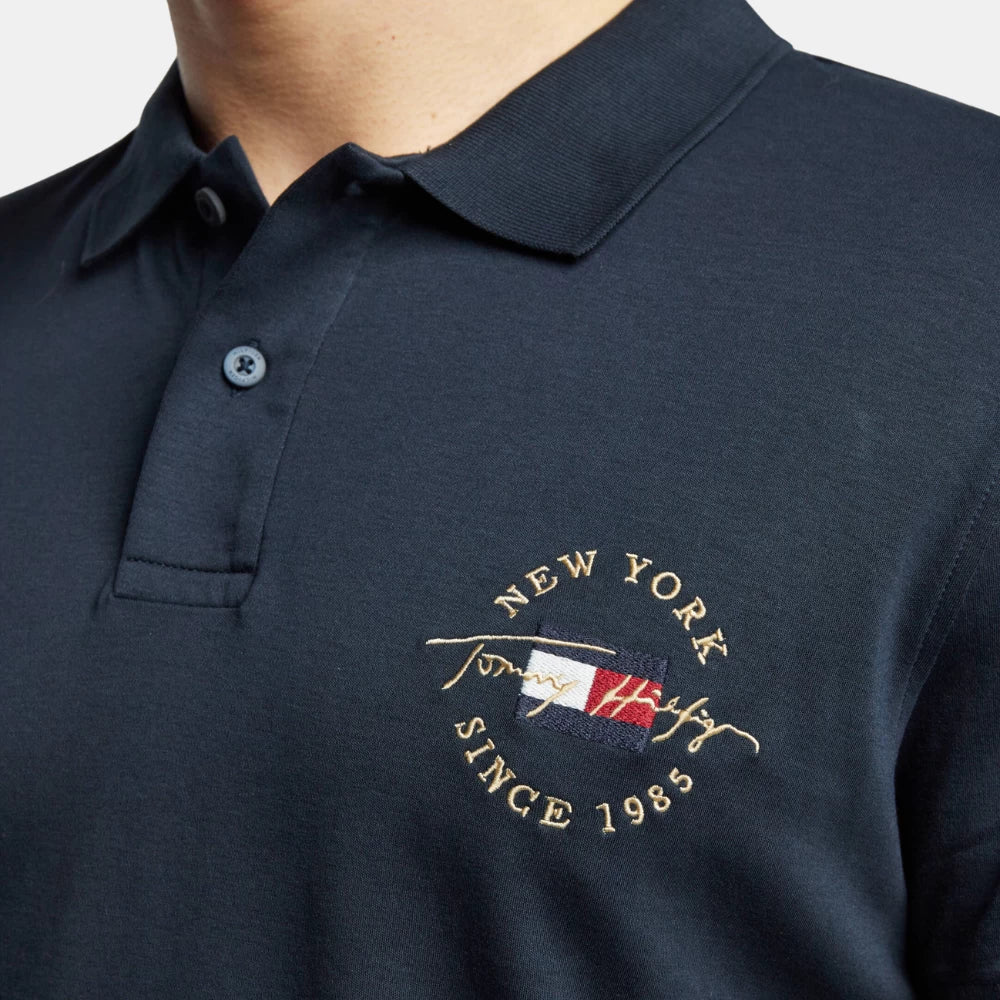 Tommy Hilfiger Blue Icon Interlock Polo Shirt - DIVA ONLINE STORE