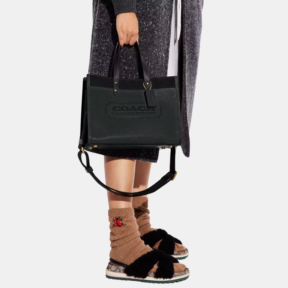 Coach Field 30 Tote In Colorblock (Amazon Green Multi) - DIVA ONLINE STORE
