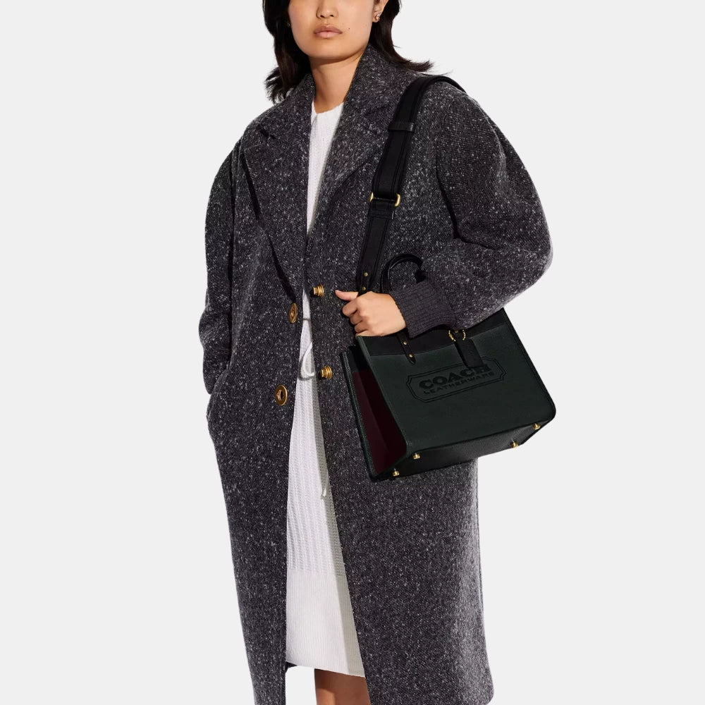 Coach Field 30 Tote In Colorblock (Amazon Green Multi) - DIVA ONLINE STORE