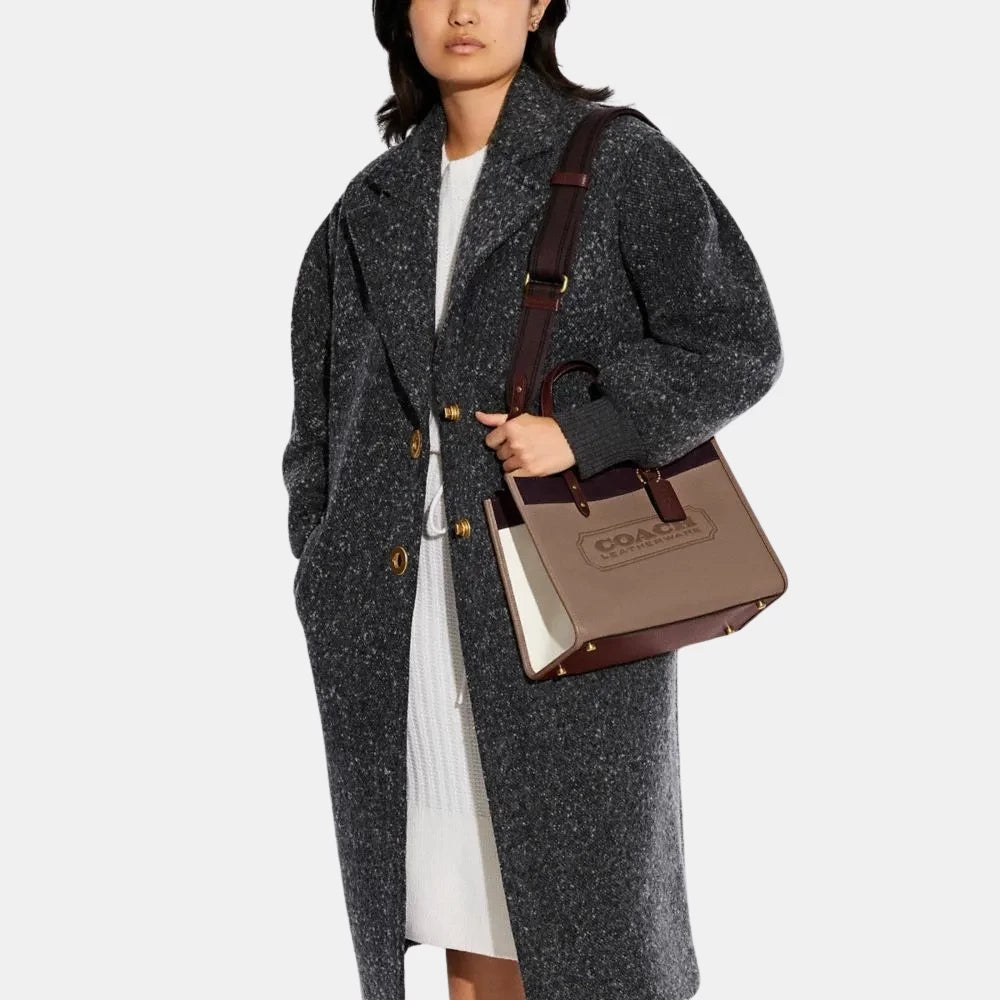 Coach Field 30 Tote In Colorblock (Brown) - DIVA ONLINE STORE