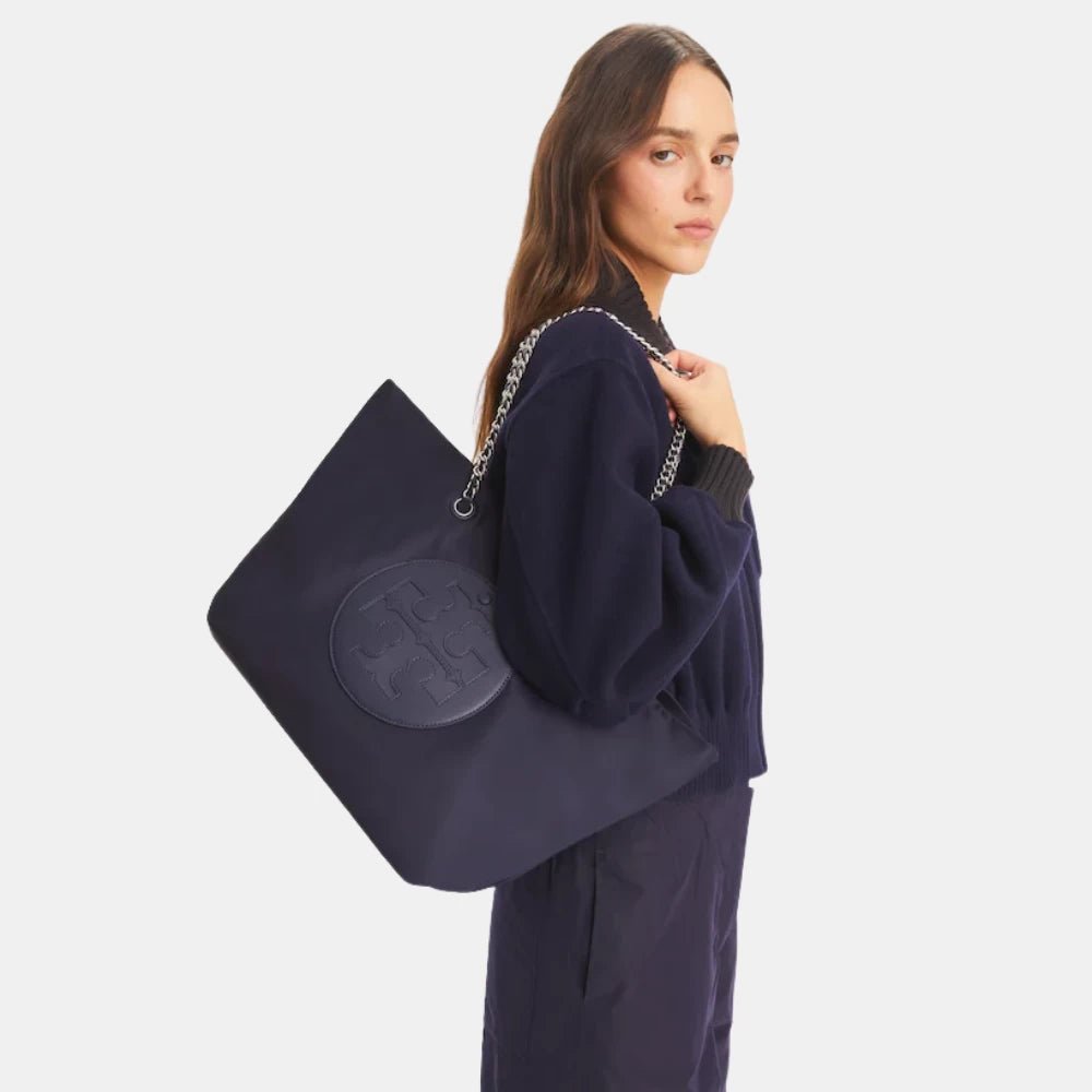 Tory Burch Ella Chain Tote (Tory Navy) - DIVA ONLINE STORE