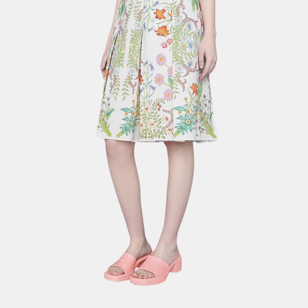 Gucci Rubber Slide Sandal (Pink) - DIVA ONLINE STORE