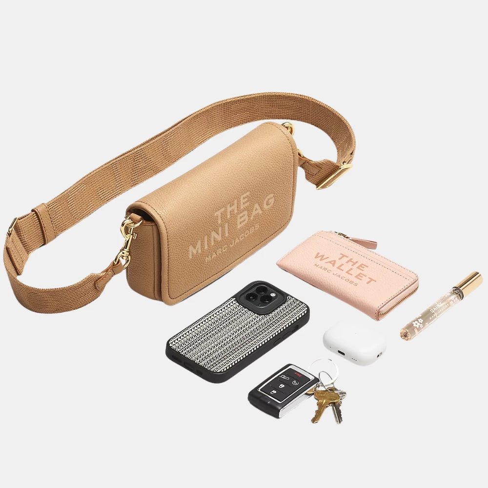 Marc Jacobs The Leather Mini Bag (Camel) - DIVA ONLINE STORE