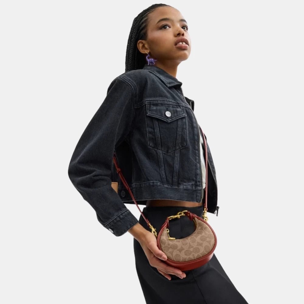 Coach Jonie Mini Leather Bag In Signature Canvas - DIVA ONLINE STORE