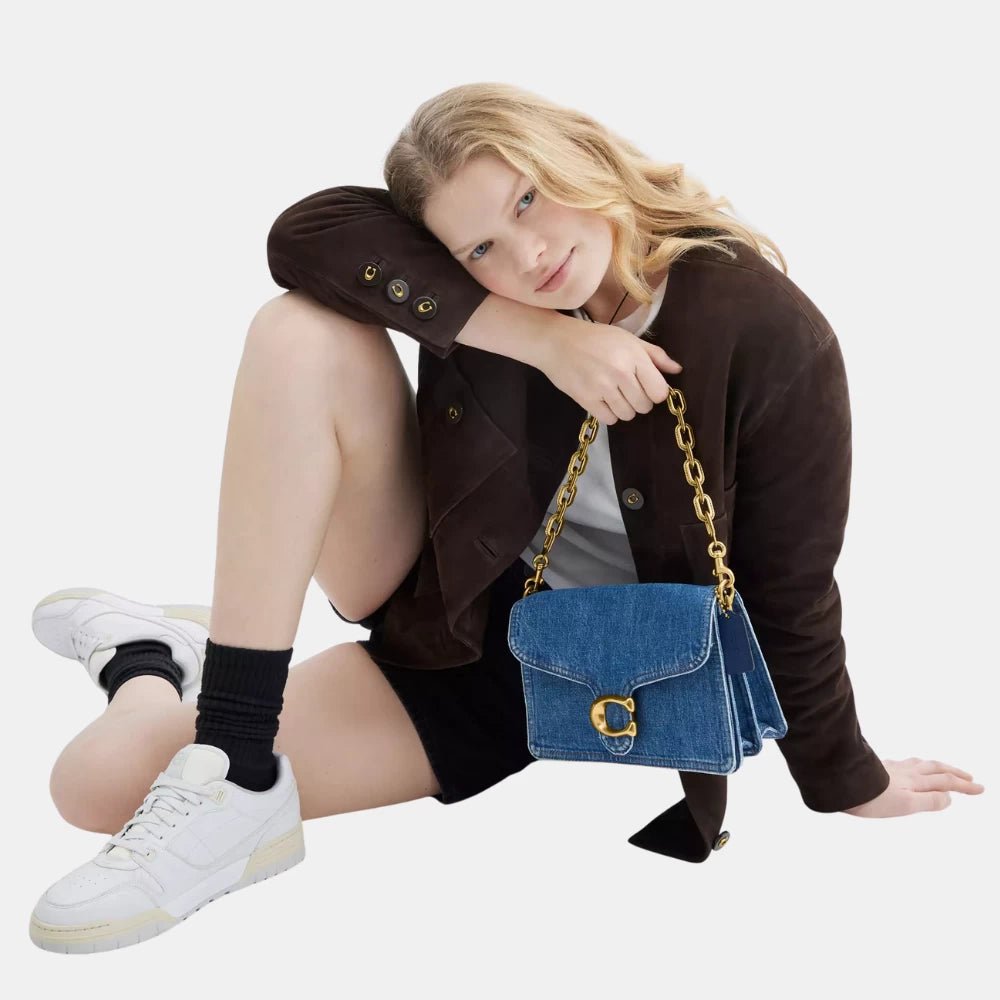 Coach Chain Tabby Shoulder Bag (Denim/Deep Blue) - DIVA ONLINE STORE