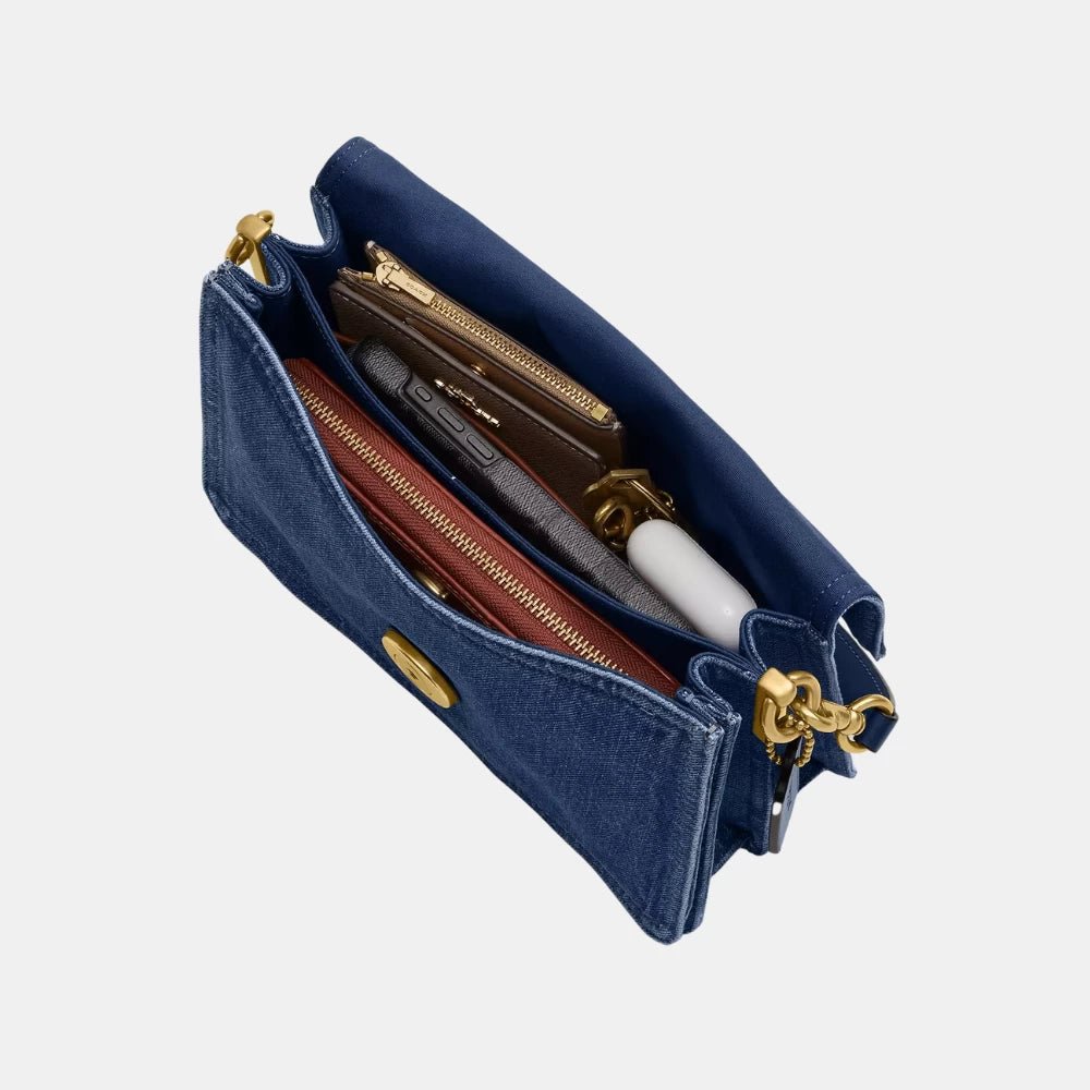 Coach Chain Tabby Shoulder Bag (Denim/Deep Blue) - DIVA ONLINE STORE
