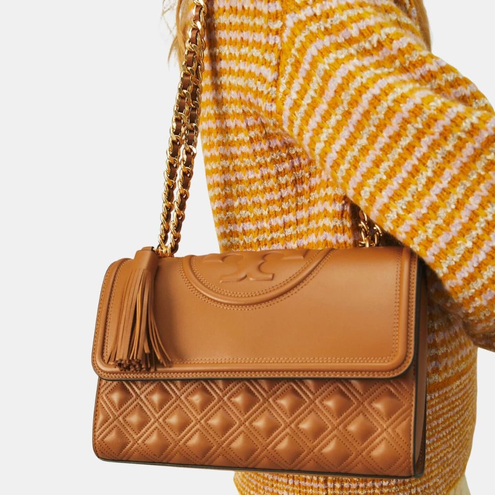 Tory Burch Fleming Convertible Shoulder Bag (Kobicha) - DIVA ONLINE STORE