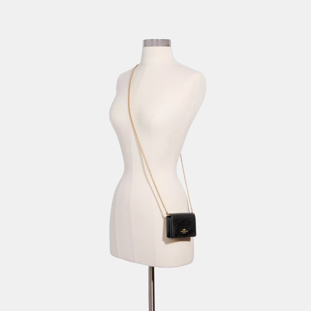 Coach Mini Wallet On A Chain (Black) - DIVA ONLINE STORE