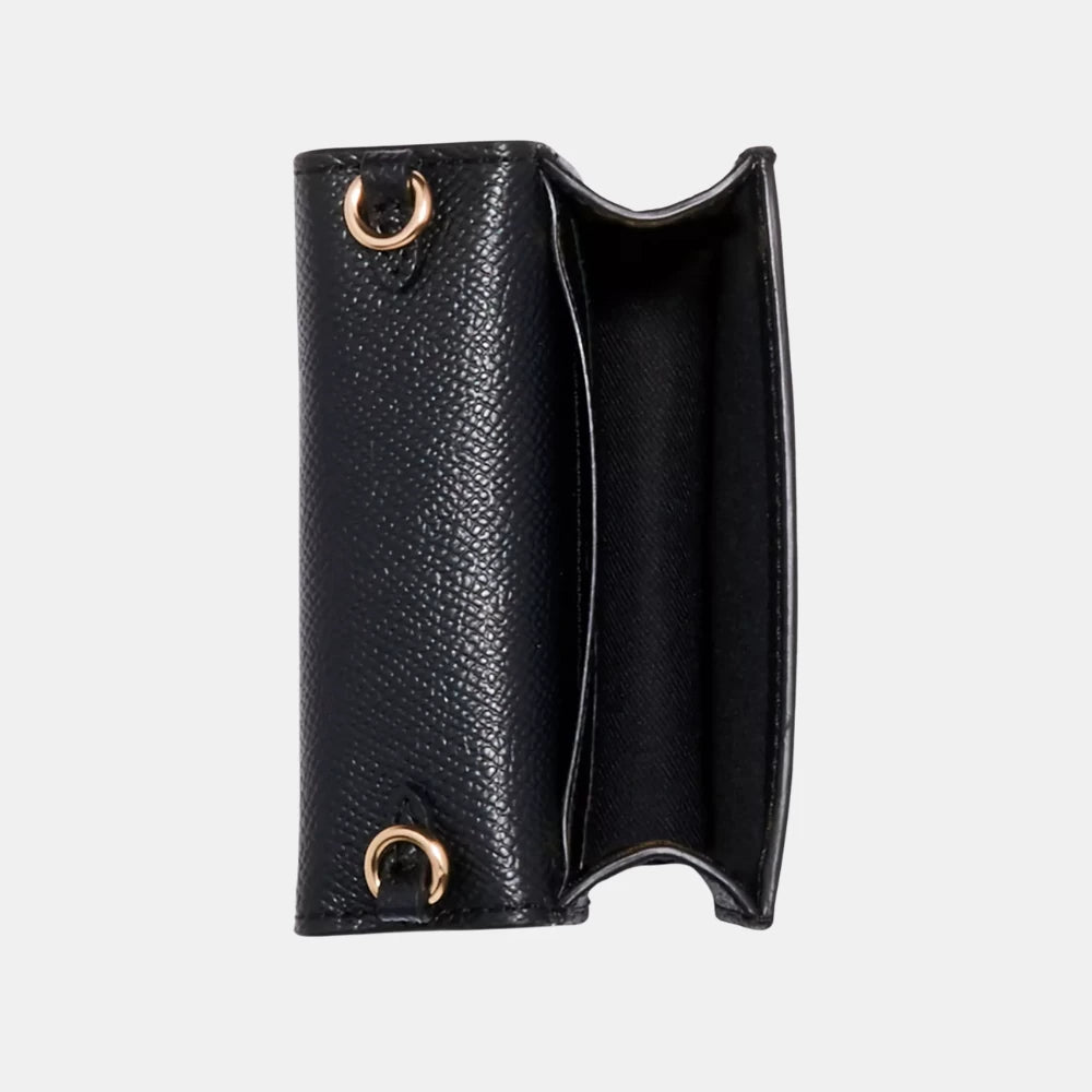 Coach Mini Wallet On A Chain (Black) - DIVA ONLINE STORE