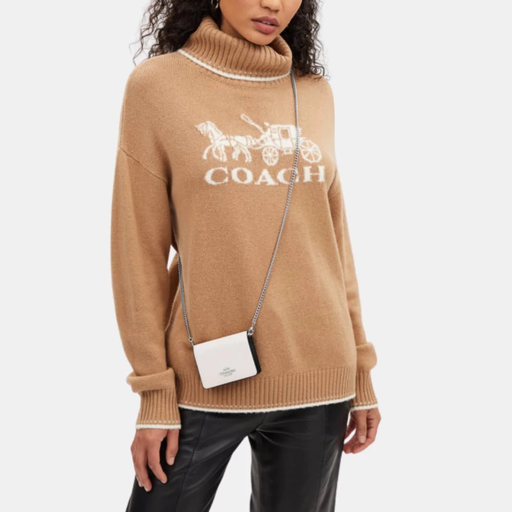Coach Mini Wallet On A Chain (Chalk) - DIVA ONLINE STORE