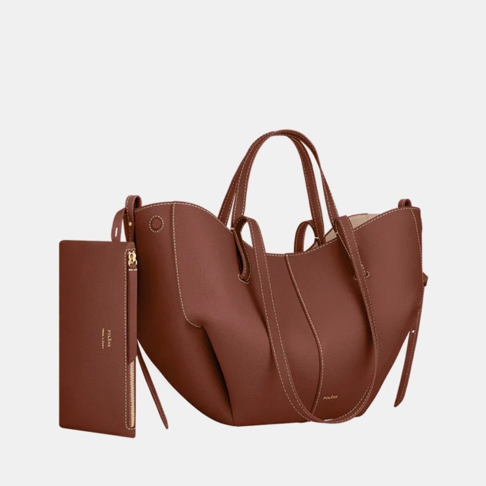 Polène Cyme Mini Edition Textured Cognac - DIVA ONLINE STORE