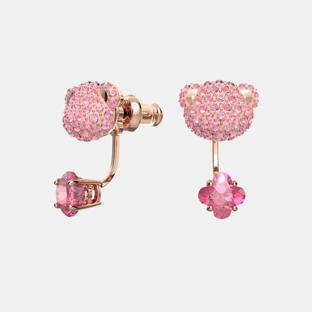 Swarovski Pink Teddy Earring Jackets - DIVA ONLINE STORE