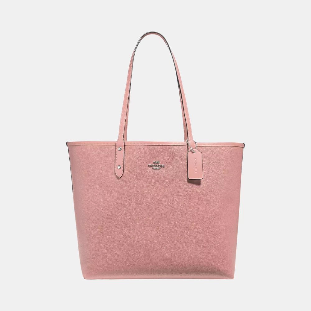 Coach City Tote Reversible In Signature Canvas (Khaki/Peony Light) - DIVA ONLINE STORE
