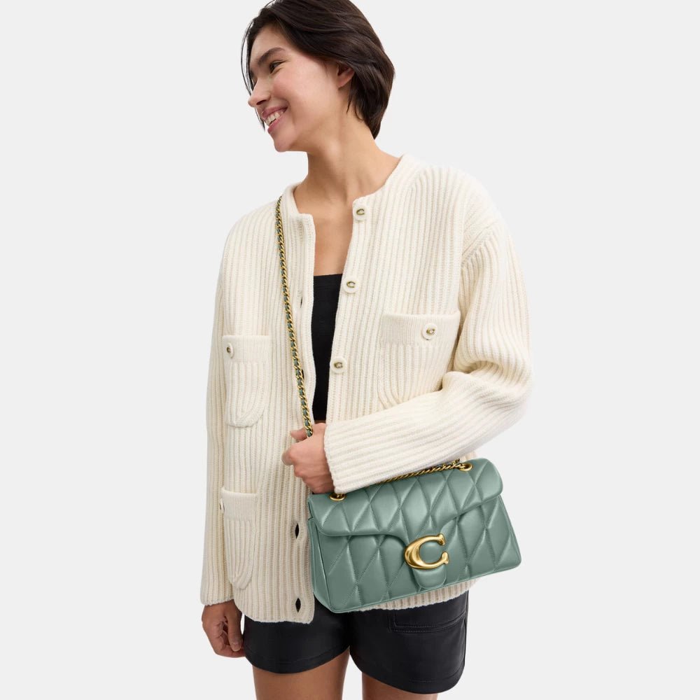 Coach Quilted Tabby Shoulder Bag (Sage) - DIVA ONLINE STORE