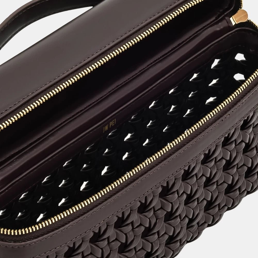 JW Pei Thea Top Handle Bag (Deep Claret) - DIVA ONLINE STORE