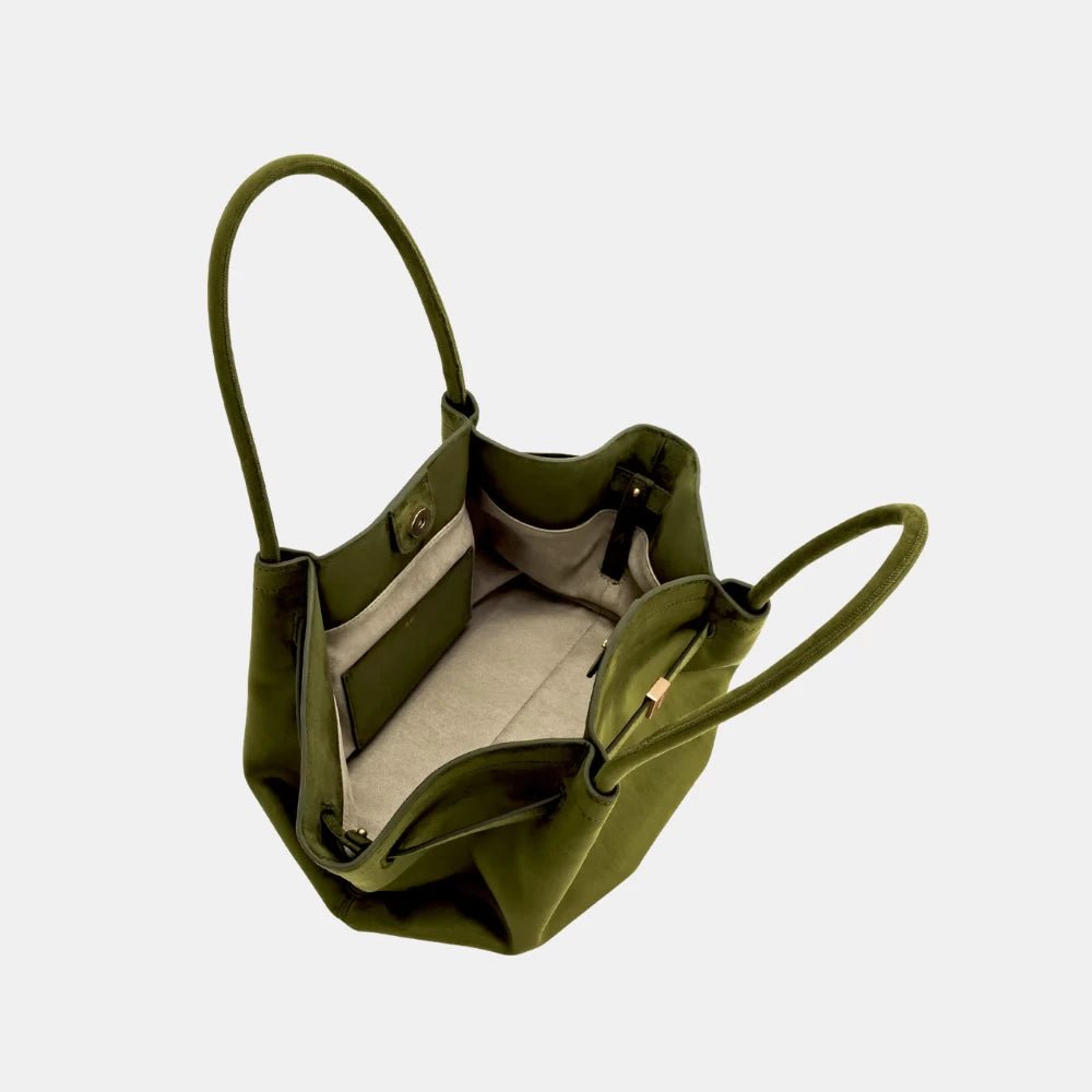 JW Pei Hana Medium Faux Suede Tote Bag - DIVA ONLINE STORE
