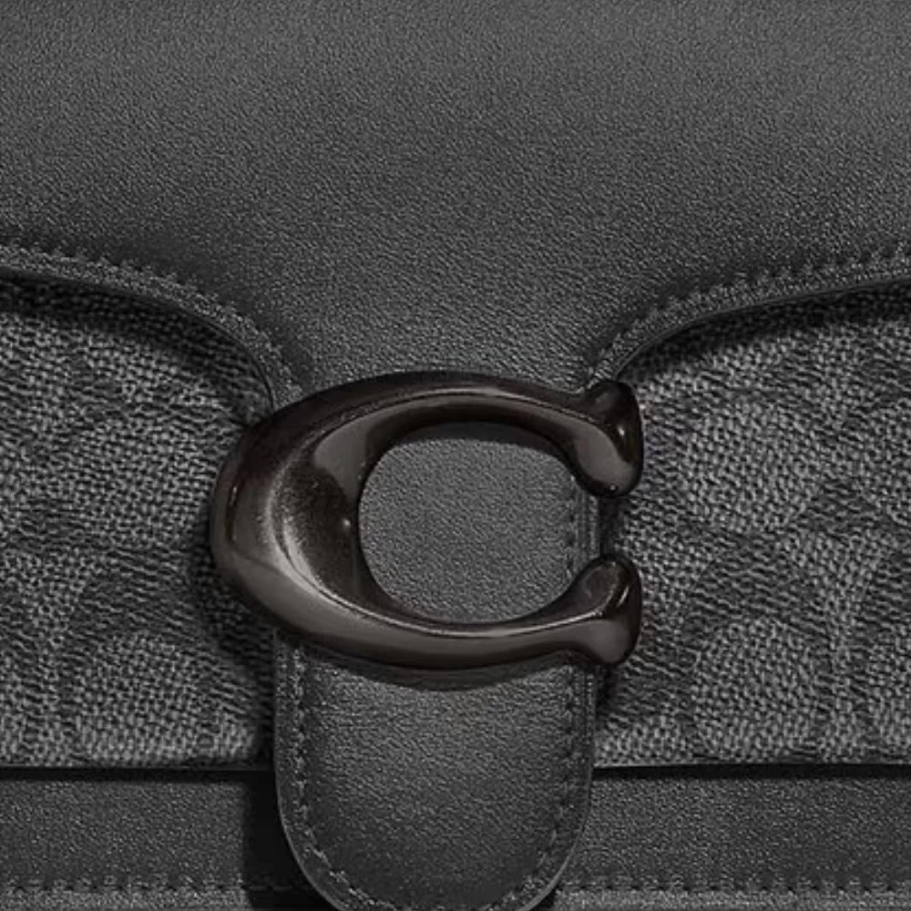Coach Tabby 26 Shoulder Bag In Signature Canvas (Graphite/Black) - DIVA ONLINE STORE