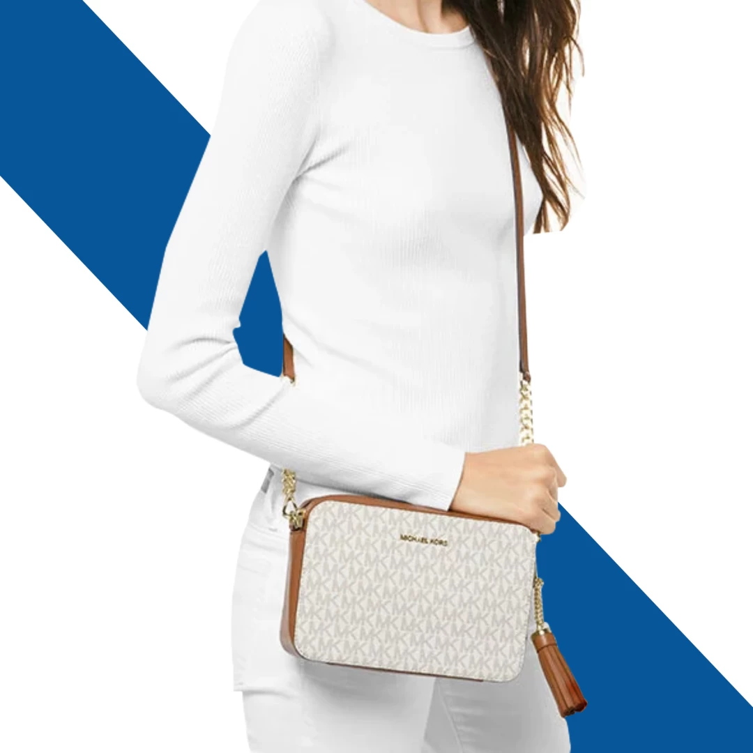 Diva Online Store Michael Kors Ginny Medium Logo Crossbody Bag Vanilla