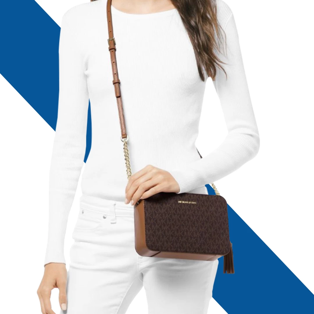 Michael kors ginny medium logo crossbody best sale